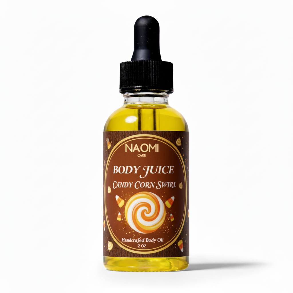 Naomi's Body Juice Oil - Candy Corn Swirl